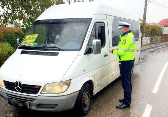 Acţiuni pentru siguranța transportului public de persoane în context COVID-19. Sute de autovehicule controlate şi peste 1000 de persoane legitimate