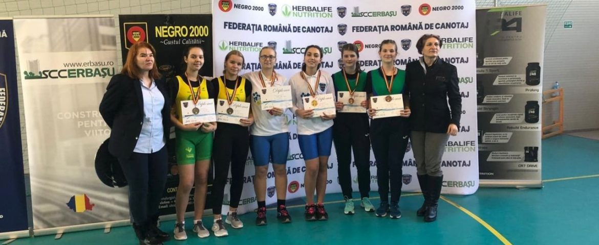 Canotorii din Fălticeni au obținut 4 medalii la Campionatul Național Individual și pe Echipe Ergometru