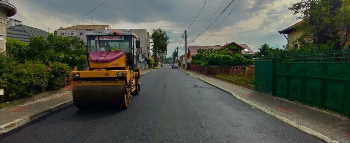 Covor asfaltic nou pentru opt străzi din Fălticeni. Proiectul de 6 milioane de lei se încheie anul viitor