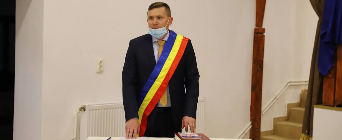 Comuna Râșca are un nou primar. Liberalul Ionuț Andreica și-a preluat în mod oficial mandatul