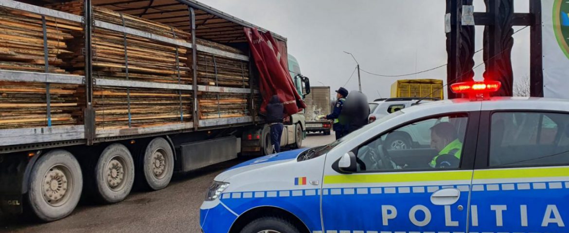 De la începutul acestui an poliţiştii suceveni au confiscat peste 1200 de metri cubi de material lemnos