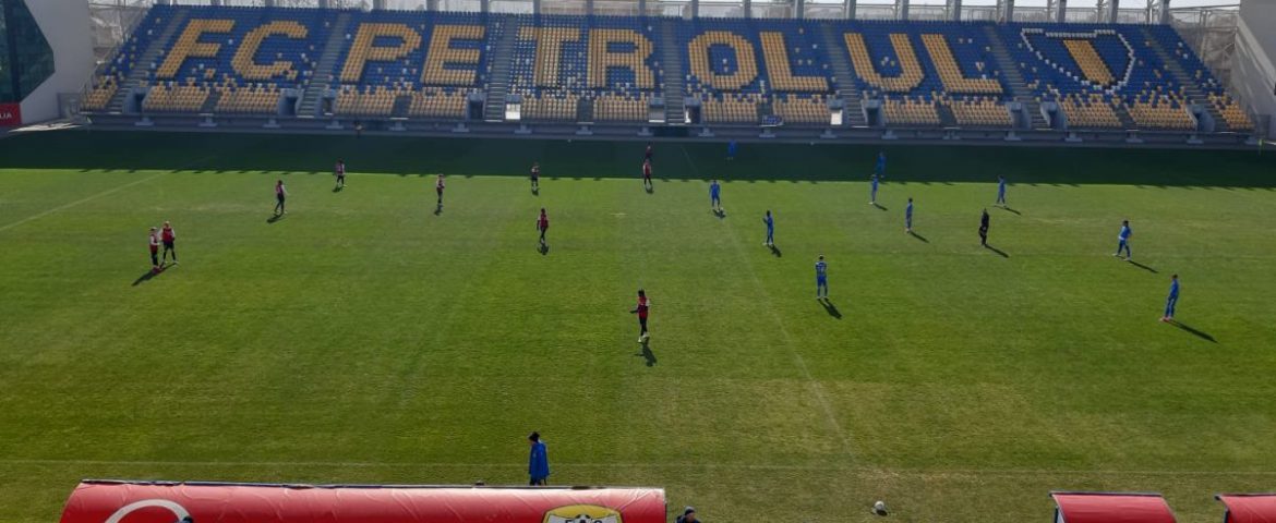 Şomuz Fălticeni și Petrolul Ploiești s-au întâlnit într-un joc de pregătire pe Stadionul „Ilie Oană”