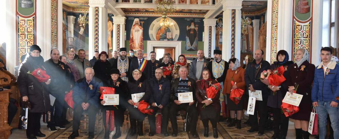 Eveniment de suflet în satul Preutești. 12 cupluri au sărbătorit Nunta de Aur și Nunta de Argint