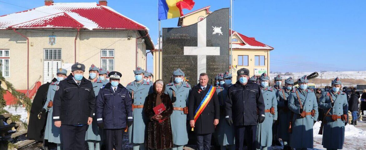 Eveniment înălțător de Ziua Micii Unirii. Autoritățile comunei Vadu Moldovei au inaugurat Monumentul Eroilor