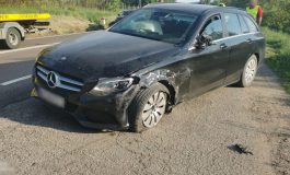 Accident rutier pe raza comunei Bunești. Un șofer ucrainean s-a izbit într-un autoturism care circula regulamentar