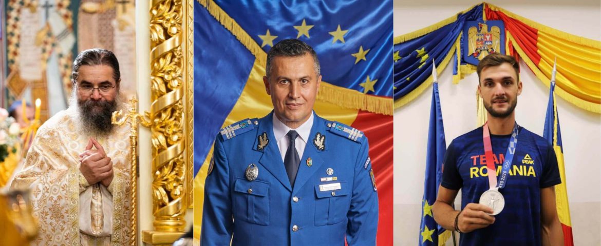 Starețul Mihail Bălan, generalul Ionel Postelnicu și canotorul Ciprian Tudosă au primit distincții de vrednicie