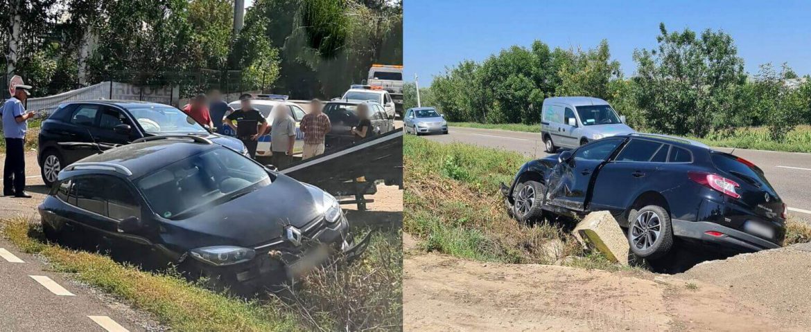 Două autoturisme s-au ciocnit pe raza comunei Bunești.  Un echipaj al Ambulanței s-a deplasat la fața locului