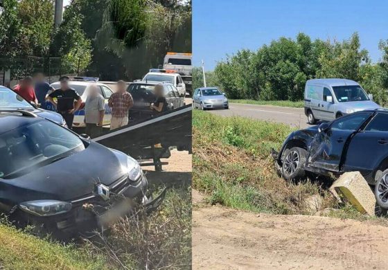 Două autoturisme s-au ciocnit pe raza comunei Bunești.  Un echipaj al Ambulanței s-a deplasat la fața locului