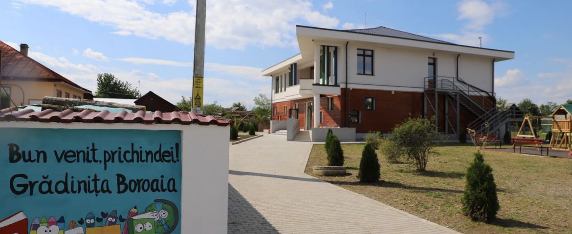 Grădiniță nouă și modernă pentru preșcolarii din comuna Boroaia. Unitate inaugurată la debutul anului școlar