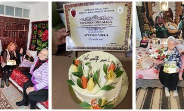 Trei străbunice din Baia și Bogata au depășit suta de ani. Primarul Maria Tomescu le-a oferit Diploma Omagială