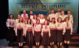 Corul Învierea din Fălticeni se numără printre premianții Festivalului Național de Corală Religioasă Ortodoxă