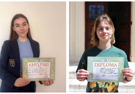 Două eleve ale profesoarei Valentina Nazarov au fost premiate la Olimpiada Națională de Limba Rusă Modernă