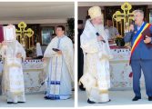 Preotul paroh Florin Sava și primarul Brăduț Avrămia au primit distincții onorifice din partea Î.P.S. Calinic