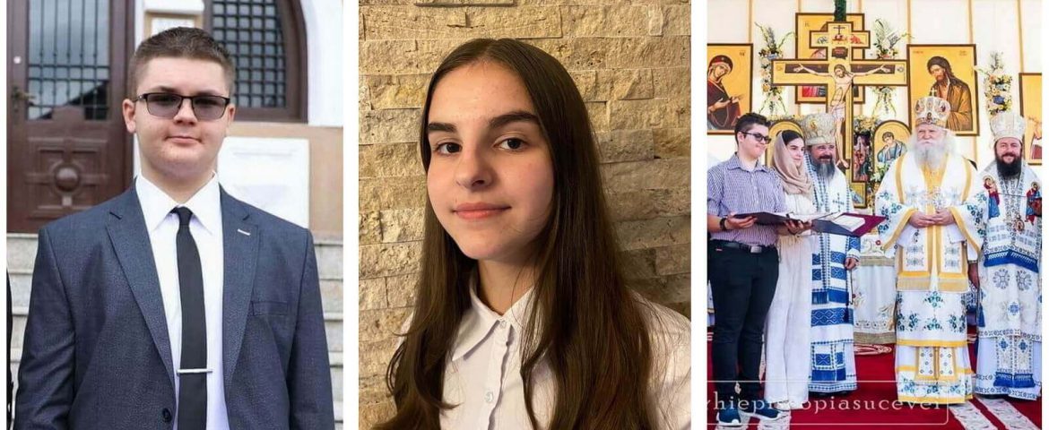 Doi tineri din Fălticeni și Mălini s-au numărat printre elevii premiați de Arhiepiscopia Sucevei și Rădăuților