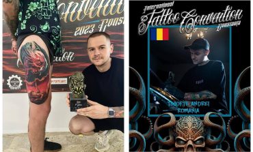 Fălticeneanul Andrei Timofte s-a clasat pe locul întâi la Concursul internațional „Constanța  Tattoo Convention”