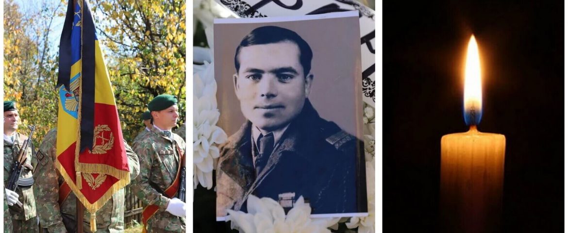 Înmormântat cu onoruri militare și salve de foc! Un veteran din Fălticeni s-a stins din viață la vârsta de 105 ani