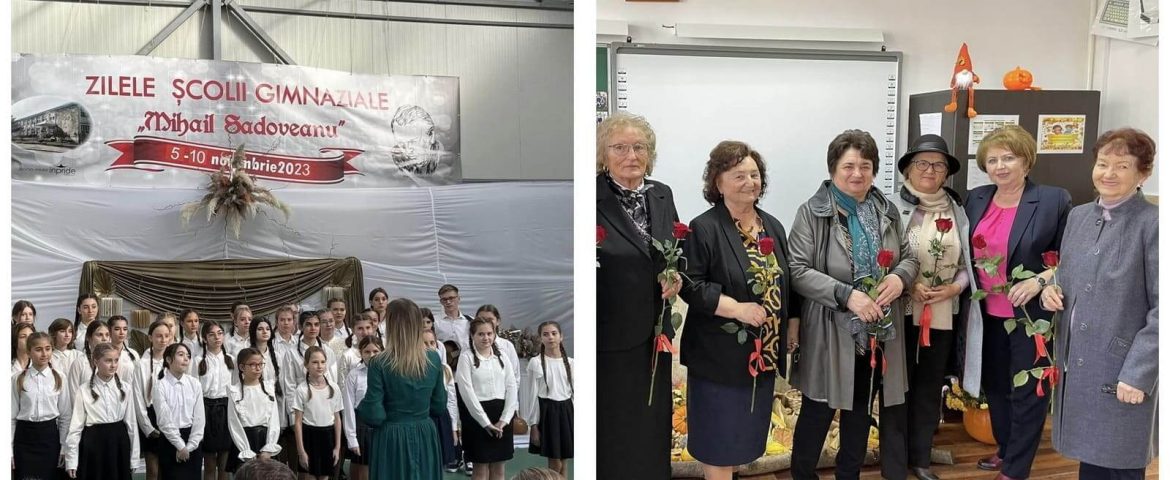 Zile de sărbătoare la Școala Gimnazială „Mihail Sadoveanu”. Manifestările au marcat 56 de ani de existență