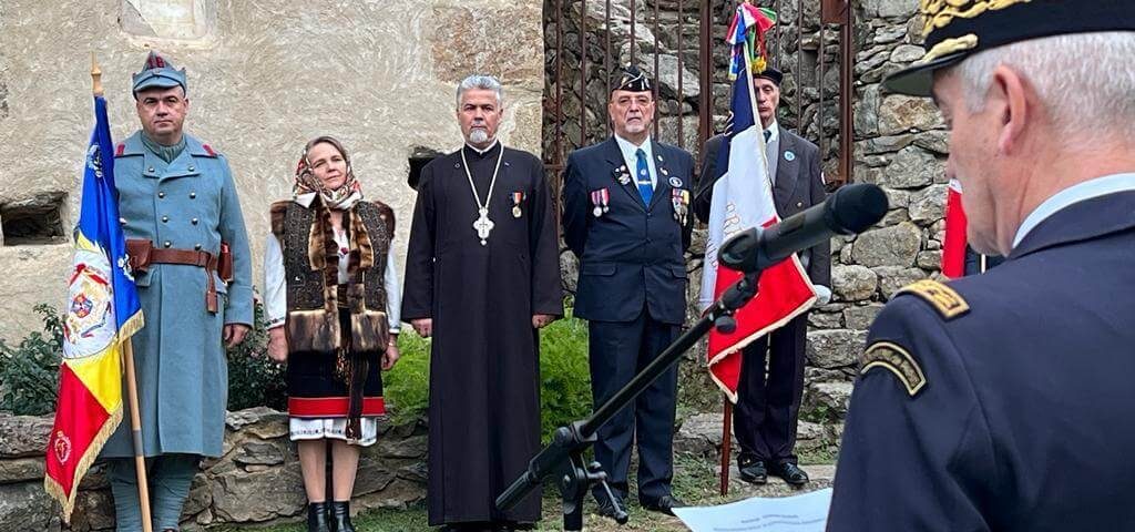 Comemorare Franco-Română. Preotul militar al SMSJ Fălticeni s-a aflat în delegația prezentă la acest eveniment
