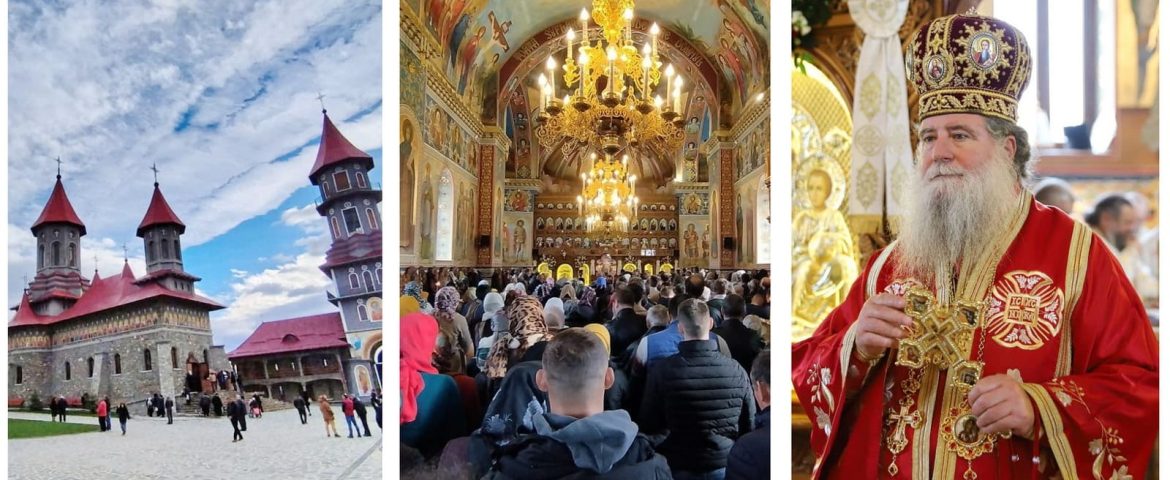 Zi de binecuvântare și sărbătoare la Mănăstirea Sfântul Mucenic Mina. Patru arhierei au oficiat slujba de hram