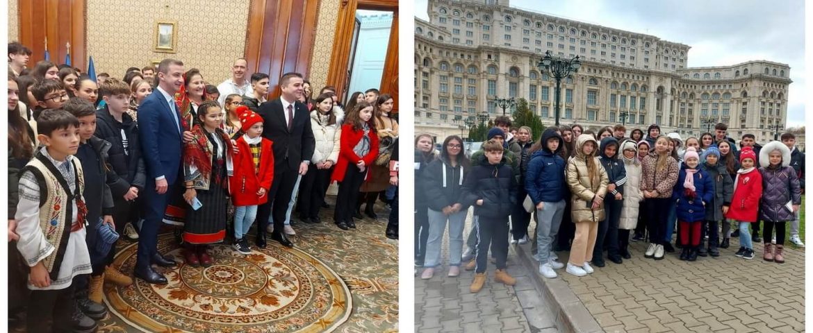 Elevii silitori din comuna Baia au vizitat Palatul Parlamentului. Inițiativa aparține deputatului George Șoldan