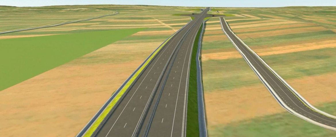 Primele imagini cu tronsonul Autostrăzii Pașcani – Suceava. Două noduri rutiere vor fi construite în zona Fălticeni