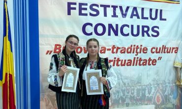 Două eleve din Râșca și Bogdănești au obținut premiul întâi la un festival de tradiții, cultură și spiritualitate