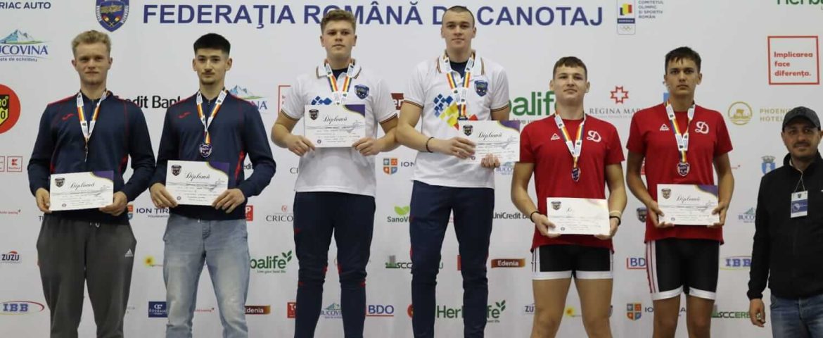 Canotorii CSS „Nicu Gane” Fălticeni au cucerit două titluri de campioni naționali și patru titluri de vicecampioni