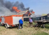 Un scurtcircuit este cauza incendiului declanșat într-o gospodărie din Forăști. Două anexe și mai multe bunuri au ars