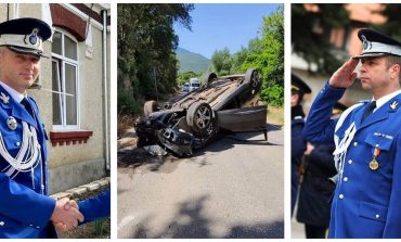 Doi ofițeri ai Școlii de Jandarmi Fălticeni sunt Oamenii Zilei în Grecia. Au intervenit primii la un accident rutier