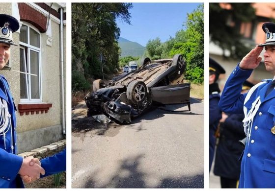Doi ofițeri ai Școlii de Jandarmi Fălticeni sunt Oamenii Zilei în Grecia. Au intervenit primii la un accident rutier