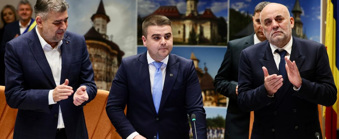 George Șoldan preia președinția Consiliului Județean Suceava. La învestire s-a aflat și premierul Marcel Ciolacu