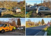 Coliziune produsă în localitatea Roșiori. Două mașini s-au ciocnit. Polițiștii i-au reținut permisul unui gălățean