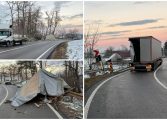 Accident rutier produs pe raza comunei Boroaia. Un autotren și un autocamion s-au acroșat într-o curbă periculoasă