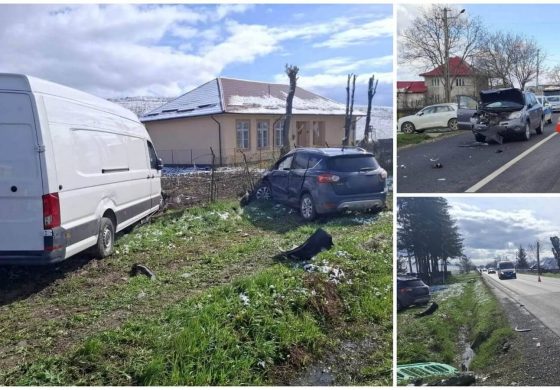Accident rutier pe raza comunei Forăști. Patru autovehicule s-au ciocnit pe DN2. Sunt două persoane rănite