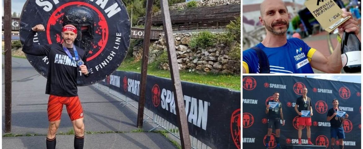 Fălticeneanul Gabriel Boariu participă cu succes în dificilele curse Spartan. Medalii obținute și la Maraton și Triatlon