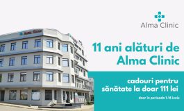 Alma Clinic marchează 11 ani de activitate. Pacienții beneficiază de consultații medicale la preț aniversar