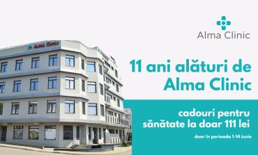 Alma Clinic marchează 11 ani de activitate. Pacienții beneficiază de consultații medicale la preț aniversar