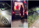 Accident rutier mortal în comuna Dolhești. Un autoturism l-a acroșat pe un bărbat care voia să urce pe bicicletă