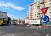 Restricțiile de circulație din Fălticeni vor fi ridicate mâine. Lucrările la noul sensul giratoriu sunt finalizate
