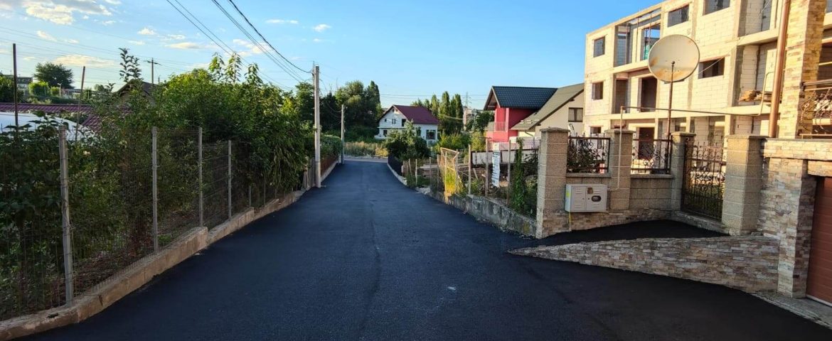 Ultima stradă de pietriș din cartierul 2 Grăniceri are acum rețea nouă de apă potabilă, canalizare și asfalt proaspăt