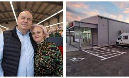 Rețeaua Supermarket Simos se înnoiește. Antreprenorii Nina și Ovidiu Simos deschid încă un magazin în Fălticeni