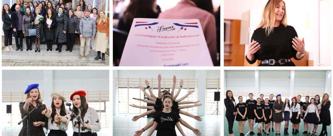 Ziua Francofoniei și limba franceză au fost sărbătorite într-un mod aparte la Cercul pedagogic desfășurat la Boroaia