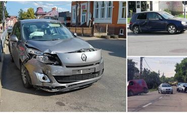 Trei tamponări produse în municipiul Fălticeni și comuna Dolhești. Coliziuni încheiate doar cu pagube materiale