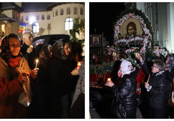 Fălticenenii l-au întâmpinat pe Sfântul Ioan cel Nou ca în noaptea de Înviere. Candele aprinse, flori și rugăciuni