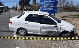 Accident în comuna Cornu Luncii. Două mașini s-au ciocnit la intersecția drumului spre Mălini. Un pasager este rănit