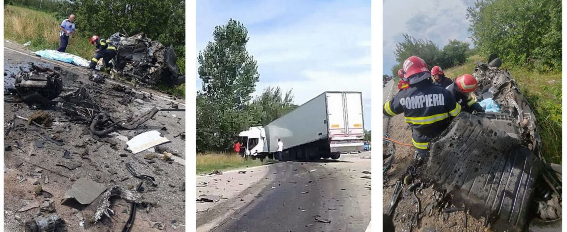 Accident rutier grav în zona comunei Cornu Luncii. Un șofer și-a pierdut viața. Mașina acestuia s-a făcut praf