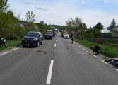 Accident pe raza comunei Bunești. Un  motociclist s-a ales cu politraumatism. Impactul s-a produs cu un autoturism
