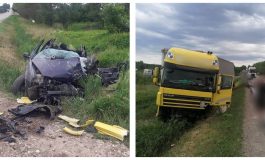 Accident grav pe raza comunei Rădășeni. Un șofer și-a pierdut viața. Coliziune între un autoturism și un autotren