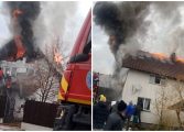 Incendiu produs într-o gospodărie din satul Râșca. Flăcările au afectat acoperișul casei, două anexe și alte bunuri