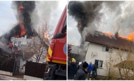 Incendiu produs într-o gospodărie din satul Râșca. Flăcările au afectat acoperișul casei, două anexe și alte bunuri